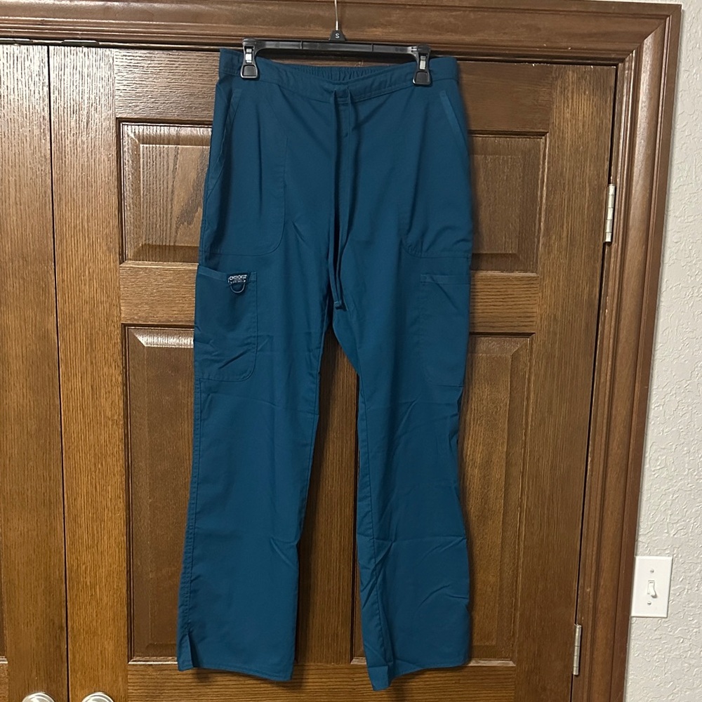 Cherokee Women's Dark Teal Cargo Scrub Pants